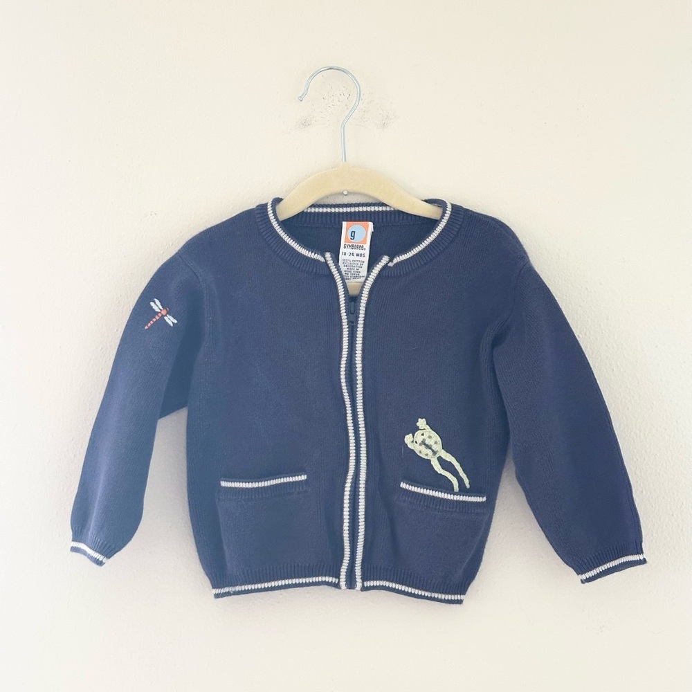 2001 Gymboree Navy Blue Kids Sweater